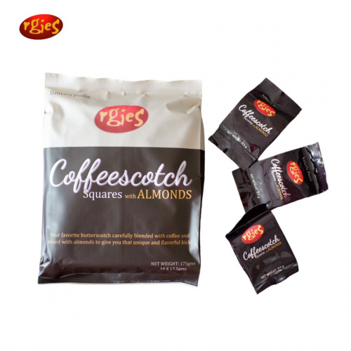 Rgies Coffeescotch Squares with Almonds - Regular (10pcs/pack)